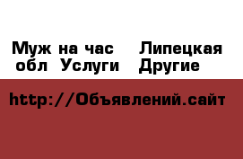 Муж на час  - Липецкая обл. Услуги » Другие   